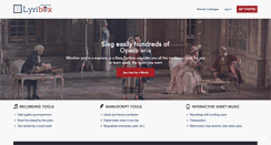 Desktop Screenshot of lyribox.com