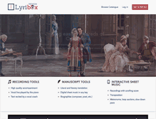 Tablet Screenshot of lyribox.com